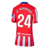 Camiseta Atletico Madrid Robin Le Normand #24 Primera Equipación Replica 2024-25 para mujer mangas cortas